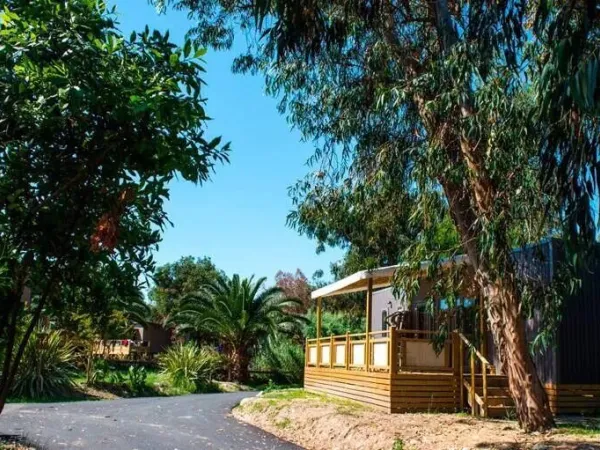 The Supreme mobile home with 2 bathrooms at Roan campsite Arinella Bianca.