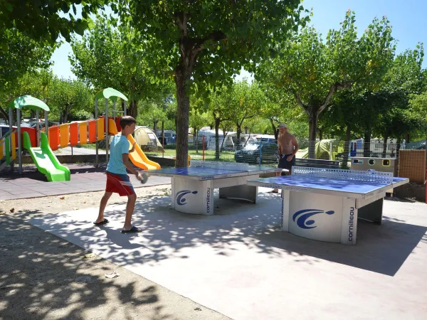 Table tennis at Roan camping Belvedere.
