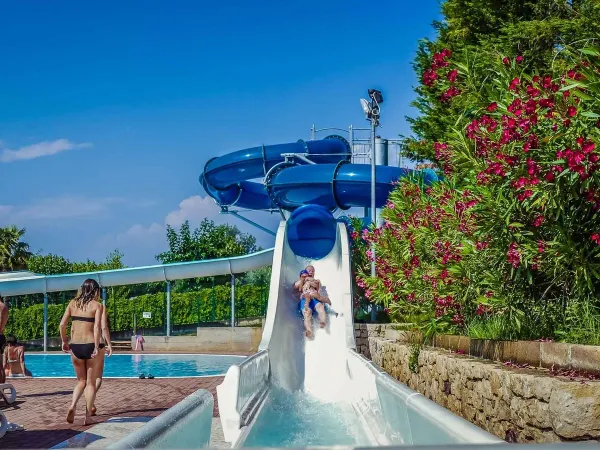 Water slide at Roan camping Belvedere.