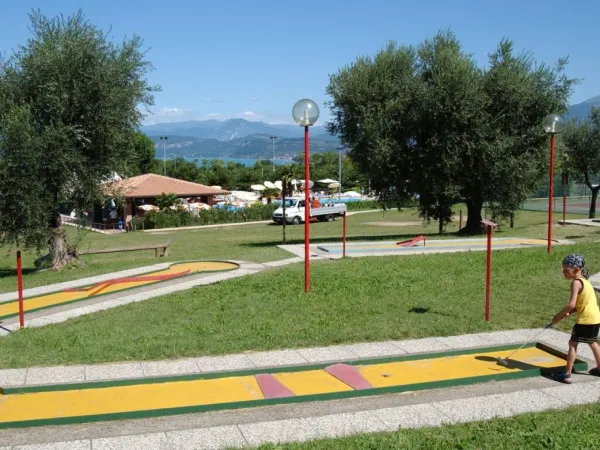 Miniature golf at Roan camping Delle Rose.