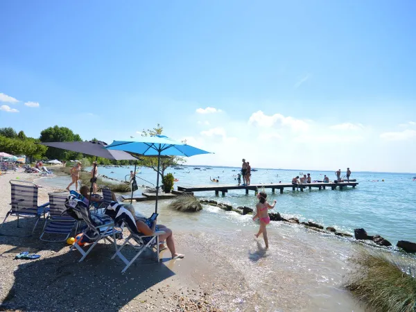 Mood picture beach at Roan camping Delle Rose.