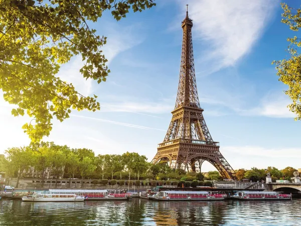 The eiffel tower in Paris.
