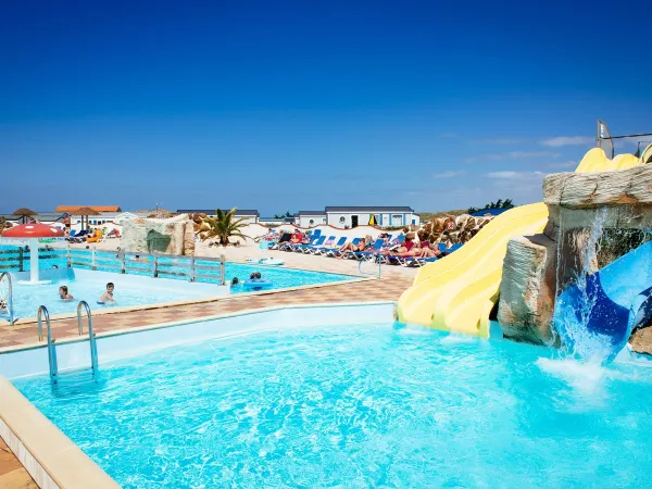 Swimming pool at Roan camping La Dune Des Sables.