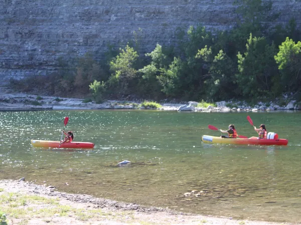 Canoeing at Gorges Du Verdon near Roan camping La Grand Terre.