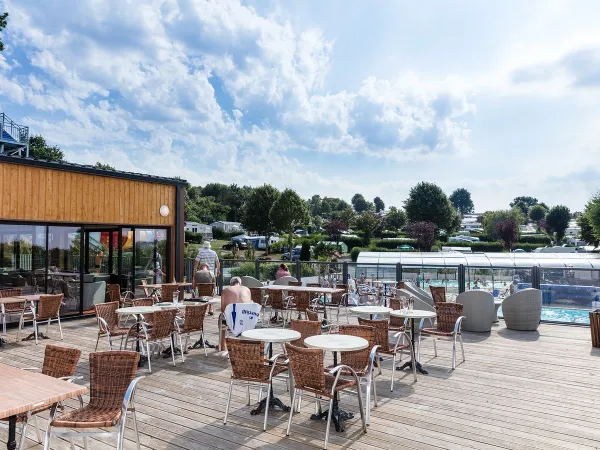 Roof terrace at Roan camping La Vallée.