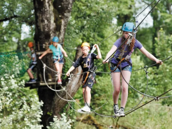 Climbing forest at Roan camping de Bonnal.