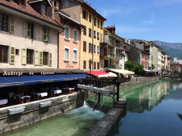 City of Annecy near Roan camping L'Ideal.