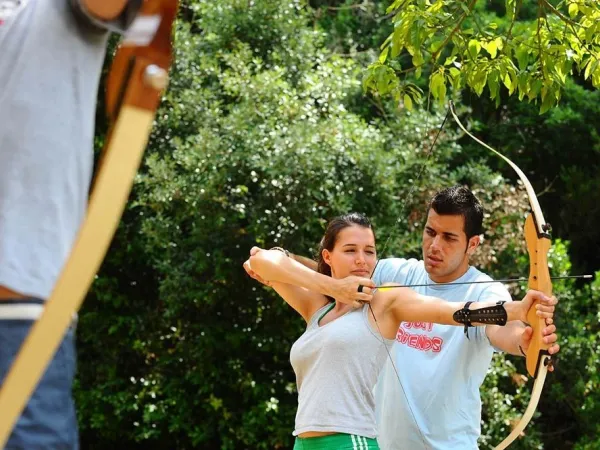 Archery at the Roan camping Rosselba.