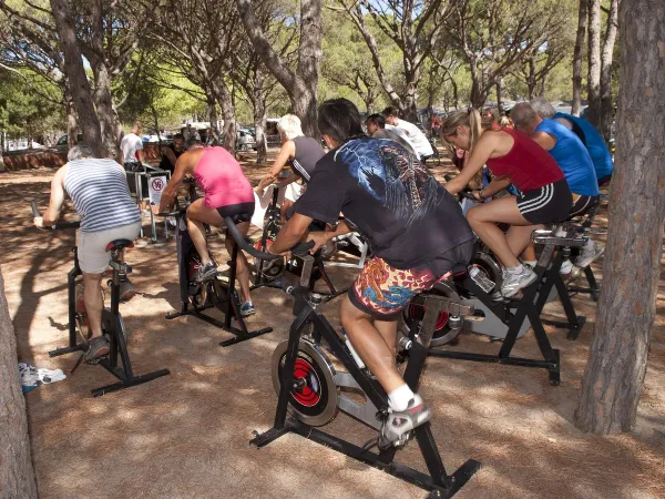 Cardio activity at Roan camping Playa Brava.