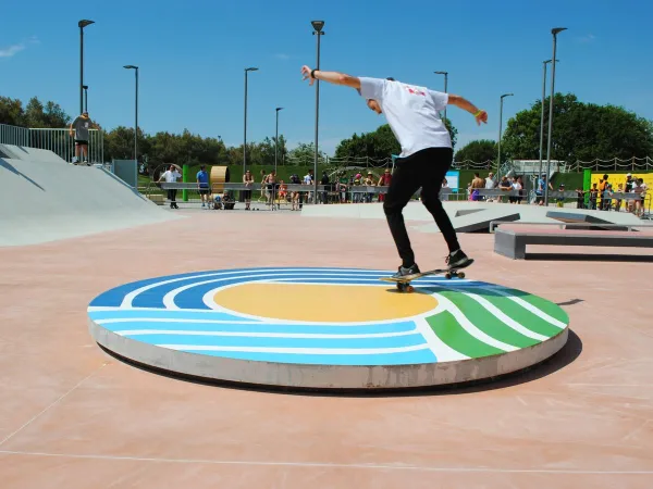 Skateboard park at Roan camping Pra'delle Torri.