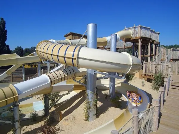 A water slide from Roan camping Serignan Plage.