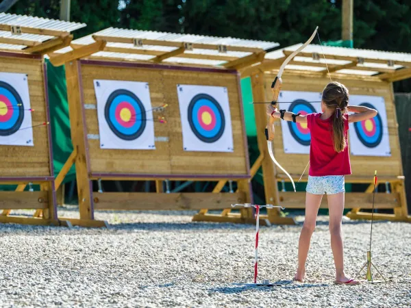 Archery at Roan camping La Sirène.