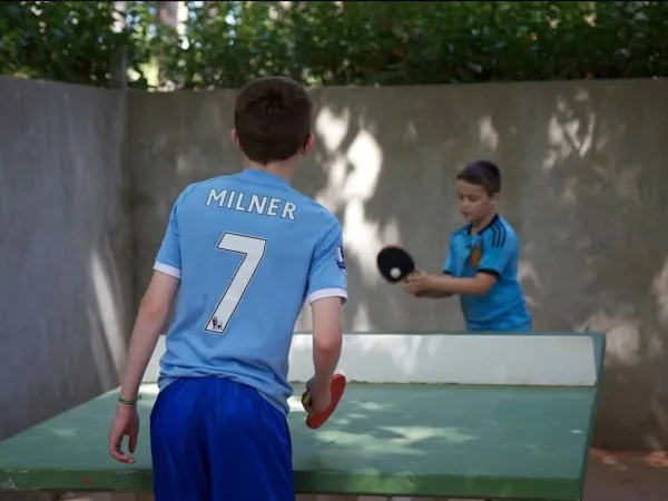 Table tennis at Roan camping La Chapelle.