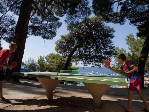 Table tennis at Roan camping Cikat.