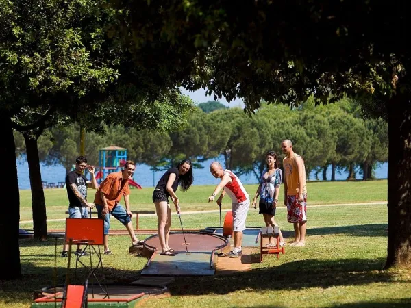 Mini golf at Roan camping Park Umag.