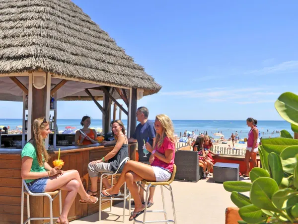 Beach bar at Roan camping Beach Garden.