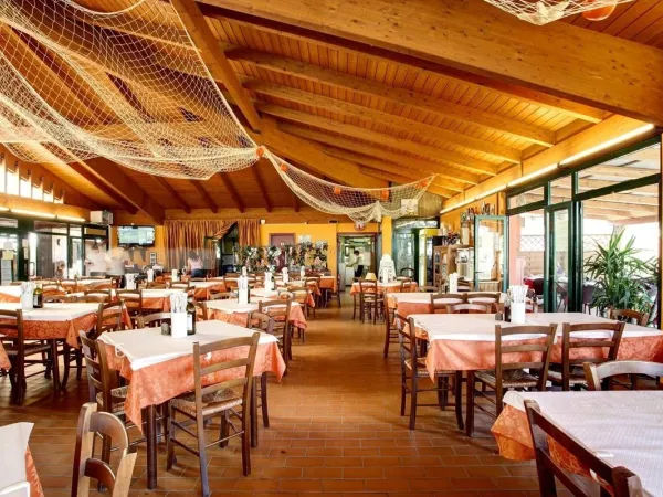 Restaurant at Roan camping Spiaggia e Mare.