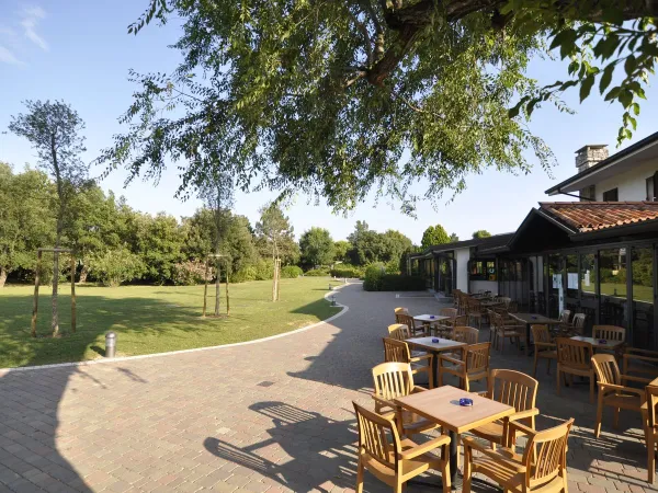 Terrace at Roan camping Turistico.