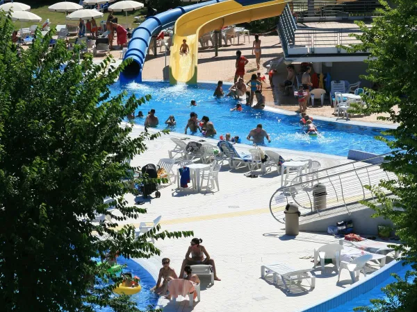 Overview pool at Roan camping Turistico.