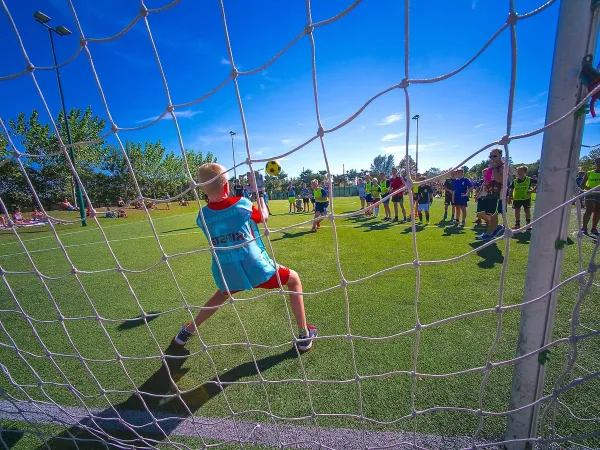 Soccer at Roan camping Rubicone.