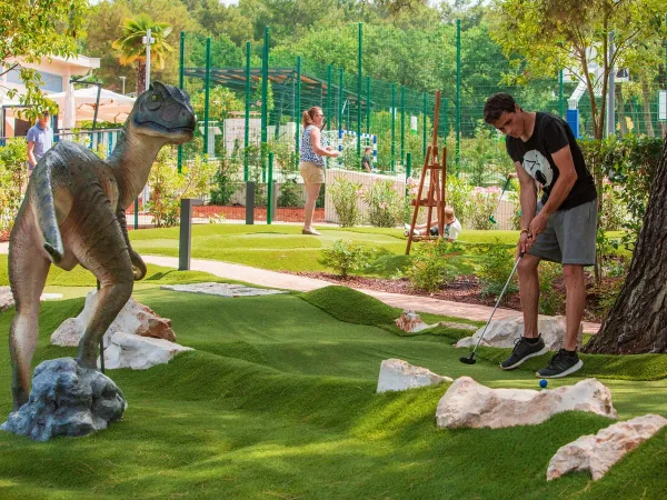 Mini golf at Roan camping Lanterna.