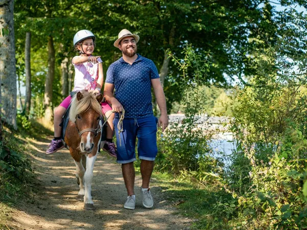 Pony riding near Roan camping des Ormes.