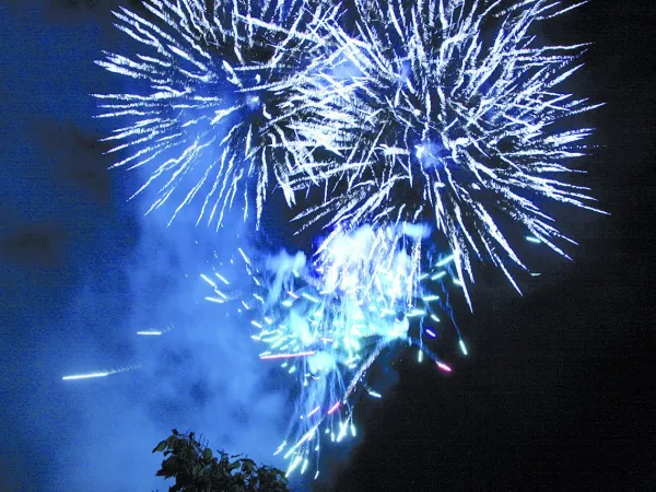 Fireworks show at Roan camping des Ormes.