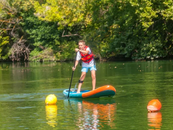 Supboarding near Roan camping Club Napoléon.