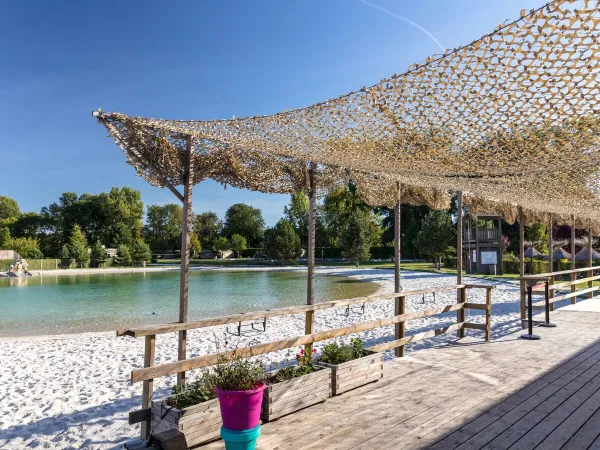 Lagoon pool at Roan camping du Vieux Pont.