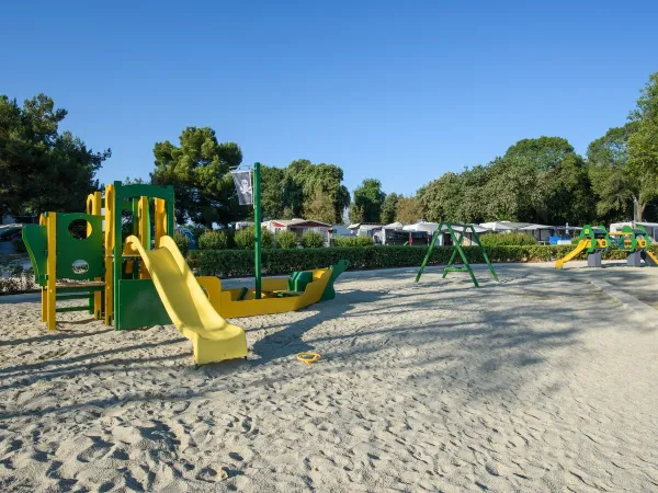 Nice playground at Roan camping Valkanela.