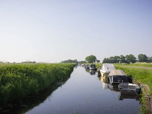 Connection to Slotermeer Lake from Roan camping Marvilla Parks Friese Meren.