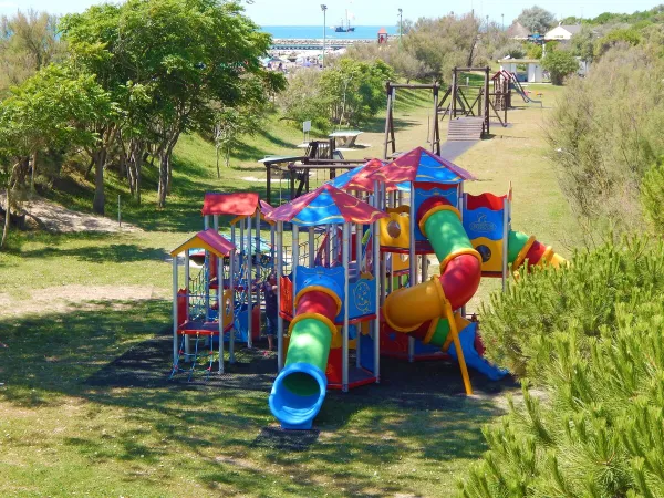 Playground at Roan camping Pra'delle Torri.