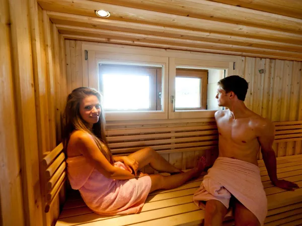 Sauna area of Roan camping Bella Austria.