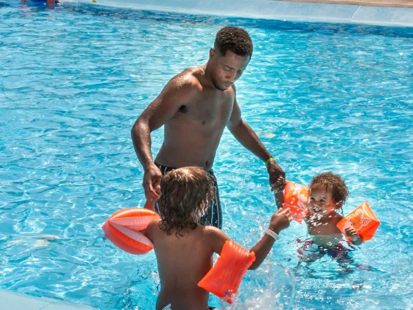 Water fun at Roan camping Birkelt.