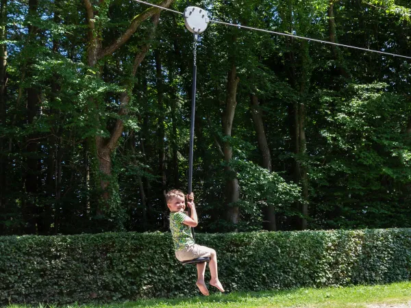 The cable car at Roan camping Birkelt.