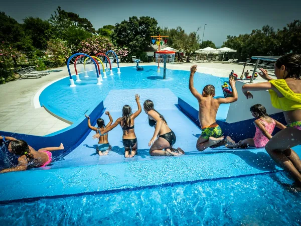 Water fun at Roan camping San Francesco.