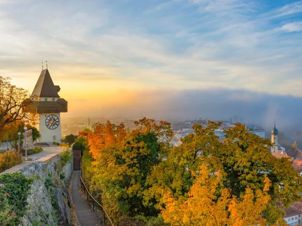 The city of Graz near Roan camping Bella Austria.