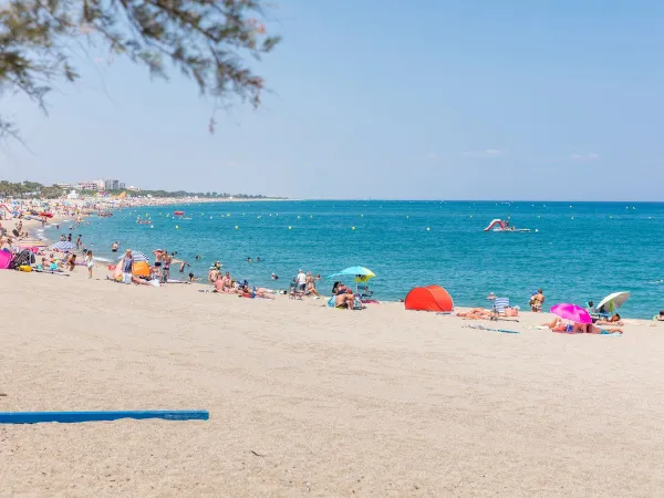 The beach near Roan camping La Chapelle.