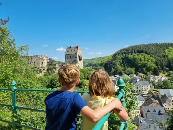 Larochette Castle near Roan camping Birkelt.