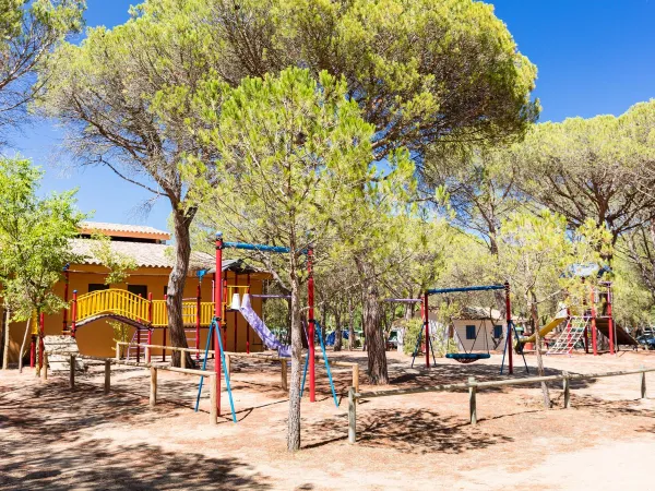 Children's playground at Roan camping Playa Brava.