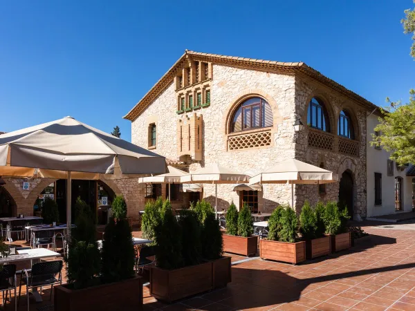 Typical Spanish house at Roan camping Vilanova Park.