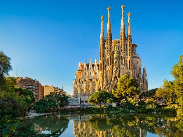 Sagrada Familia basilica near Roan camping Vilanova Park.