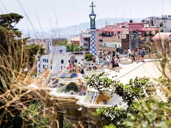 Park Güell in the city of Barcelona.