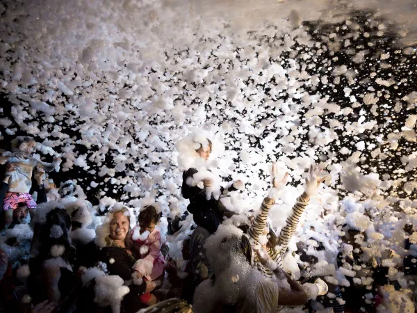 Foam party at Roan camping hu Park Albatros village.