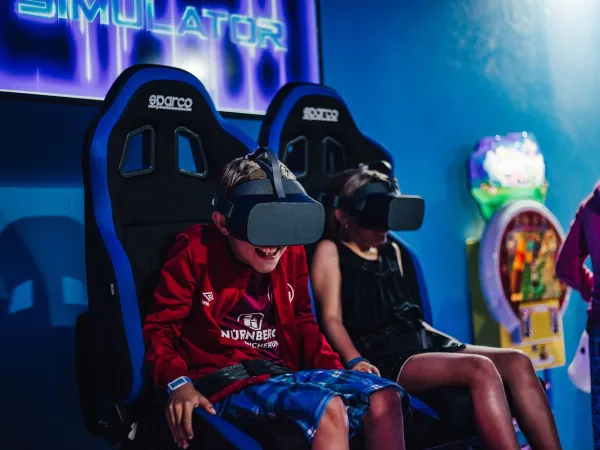 Virtual reality spellen bij Roan camping Mediterraneo.