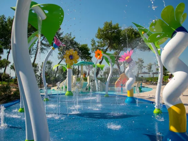 Playground pool at Roan camping Mediterraneo.