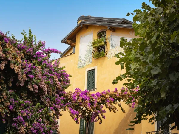 Beautiful building in Sirmione near Roan camping La Rocca Manerba.