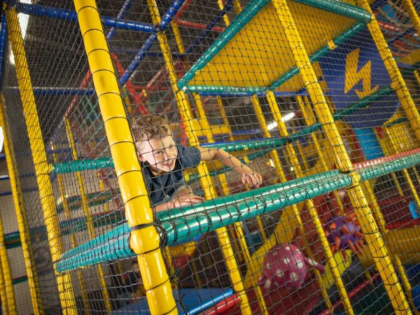 Indoor playground for children at Roan campsite The Enjoyment.
