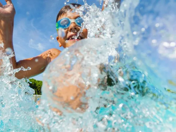 water fun at Orbetello campground.