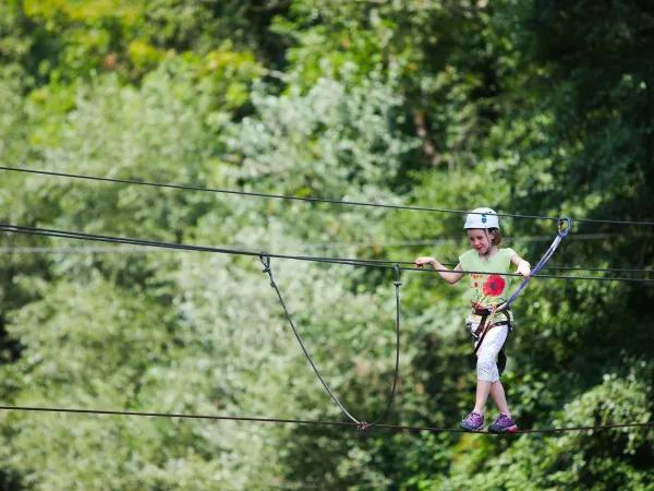 Climbing forest at Roan camping de Bonnal.